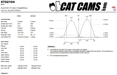 CatCams Camshafts 6702104