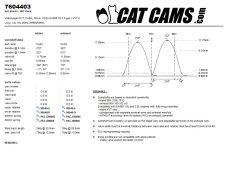 Cat Cams camshafts 7604403